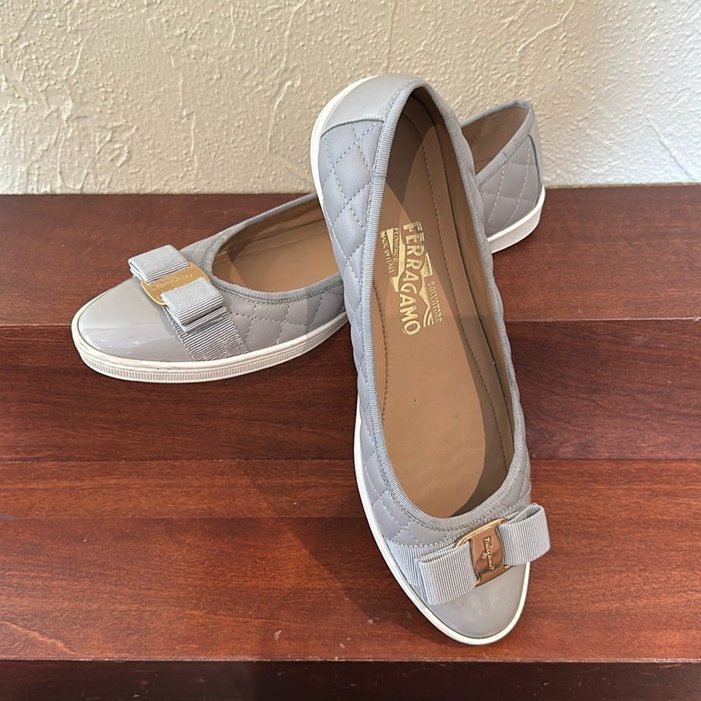 Salvatore Ferragamo Varina Quilted leather Ballet Flats